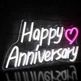 Happy Anniversary neon sign